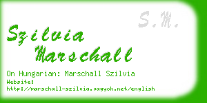 szilvia marschall business card